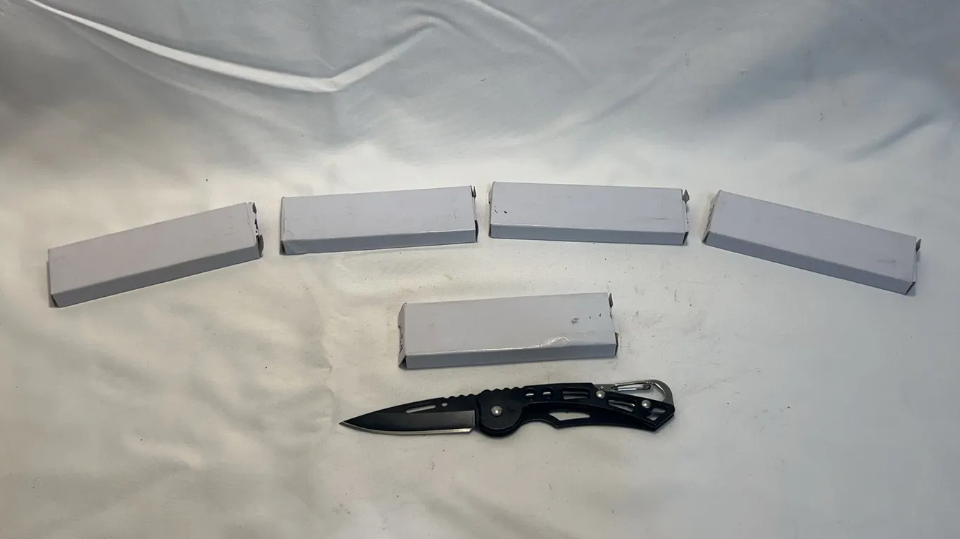 (5) Stainless Steel Folding Pocket Knives