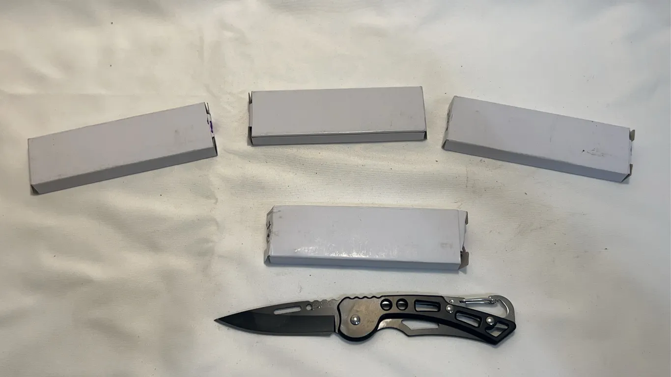 (4) Stainless Steel Folding Pocket Knives
