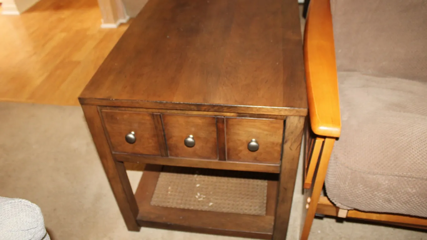 Wood End Table