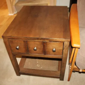 Wood End Table