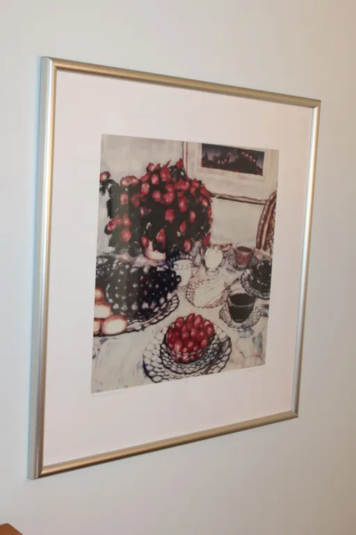 Cynthia Davis "Blue Bubble Brunch" Print