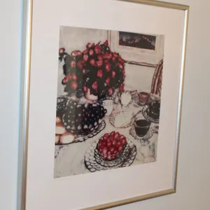 Cynthia Davis "Blue Bubble Brunch" Print