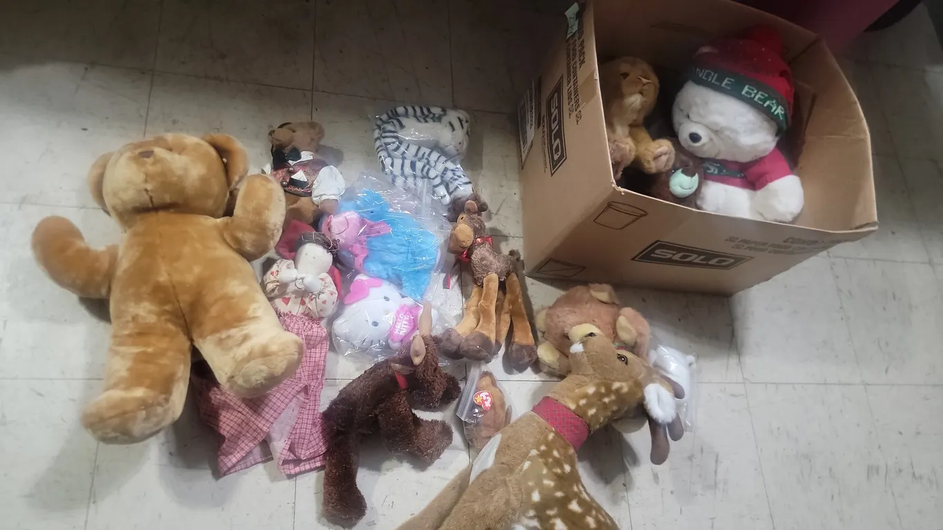 Assorted Plush Animals, Bears, Tys, Etc.