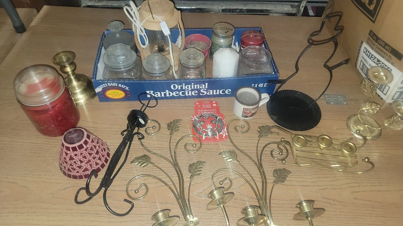 Candles, Wall Sconces, Small Canisters, Etc.