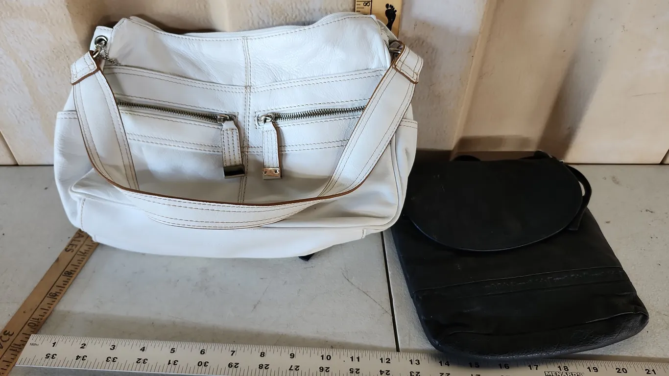 Kenneth Cole Leather & St. John Bay Purses, Lightly Worn