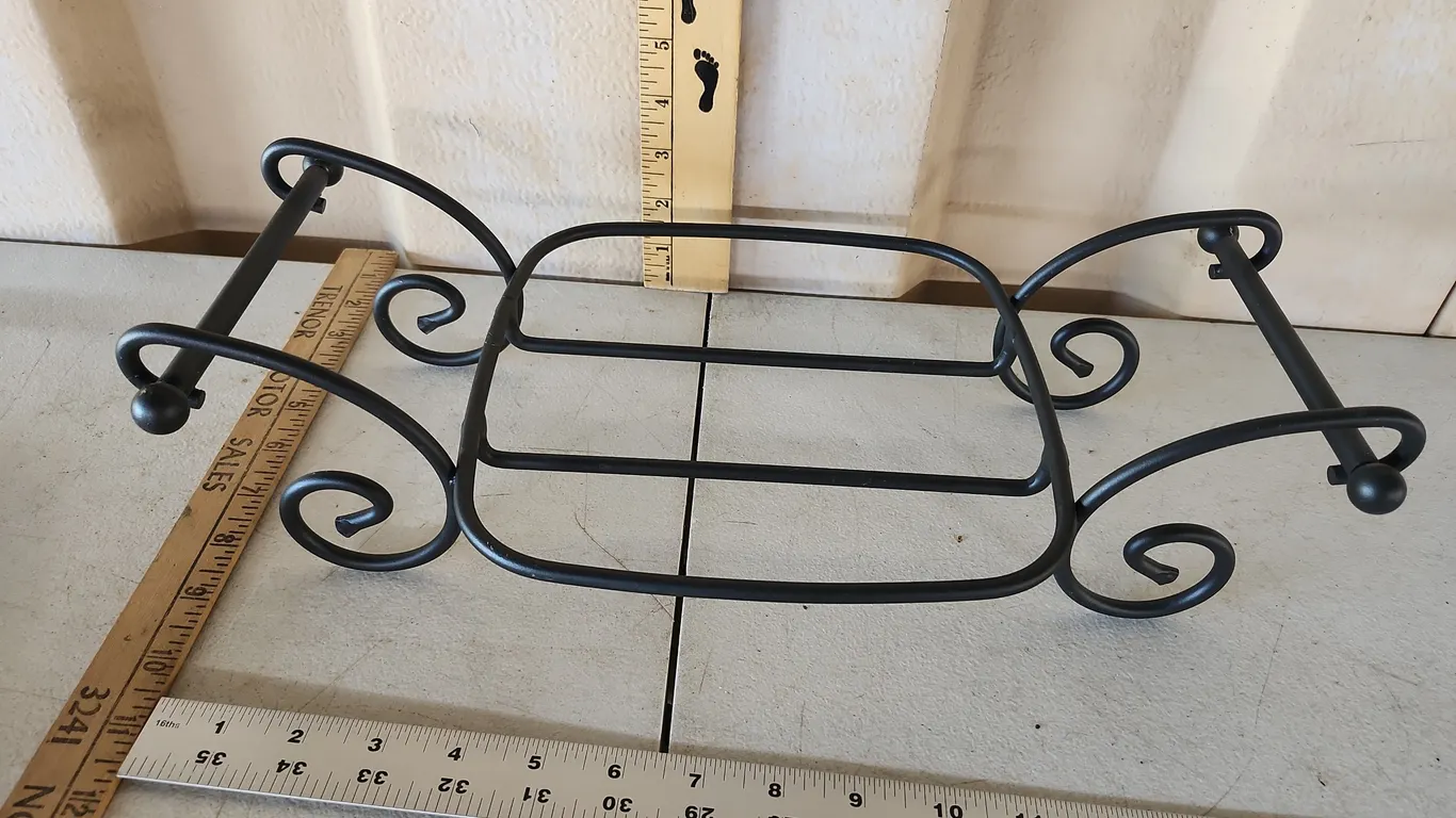 Longaberger Wrought Iron Stand 16"X8.5"X4"