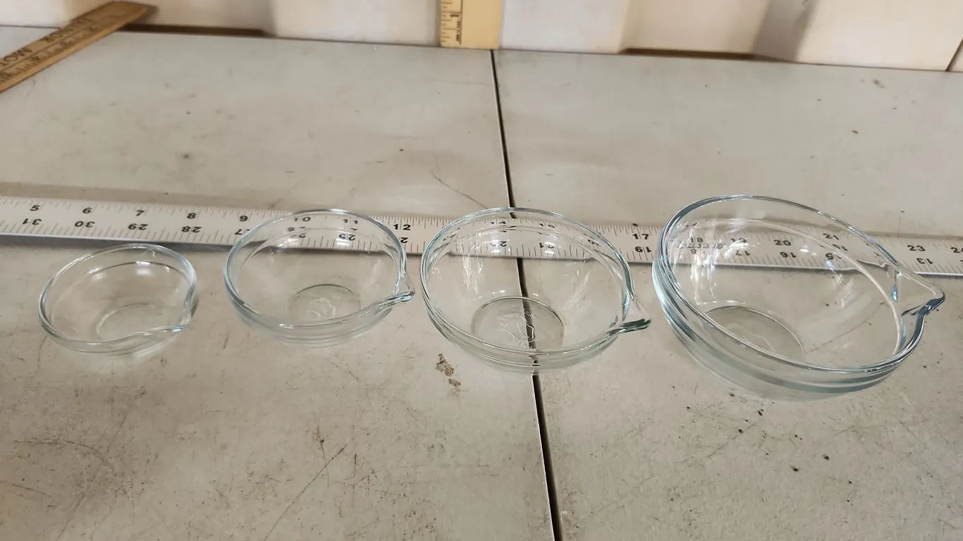 4 Pc Glass Measuring Cups