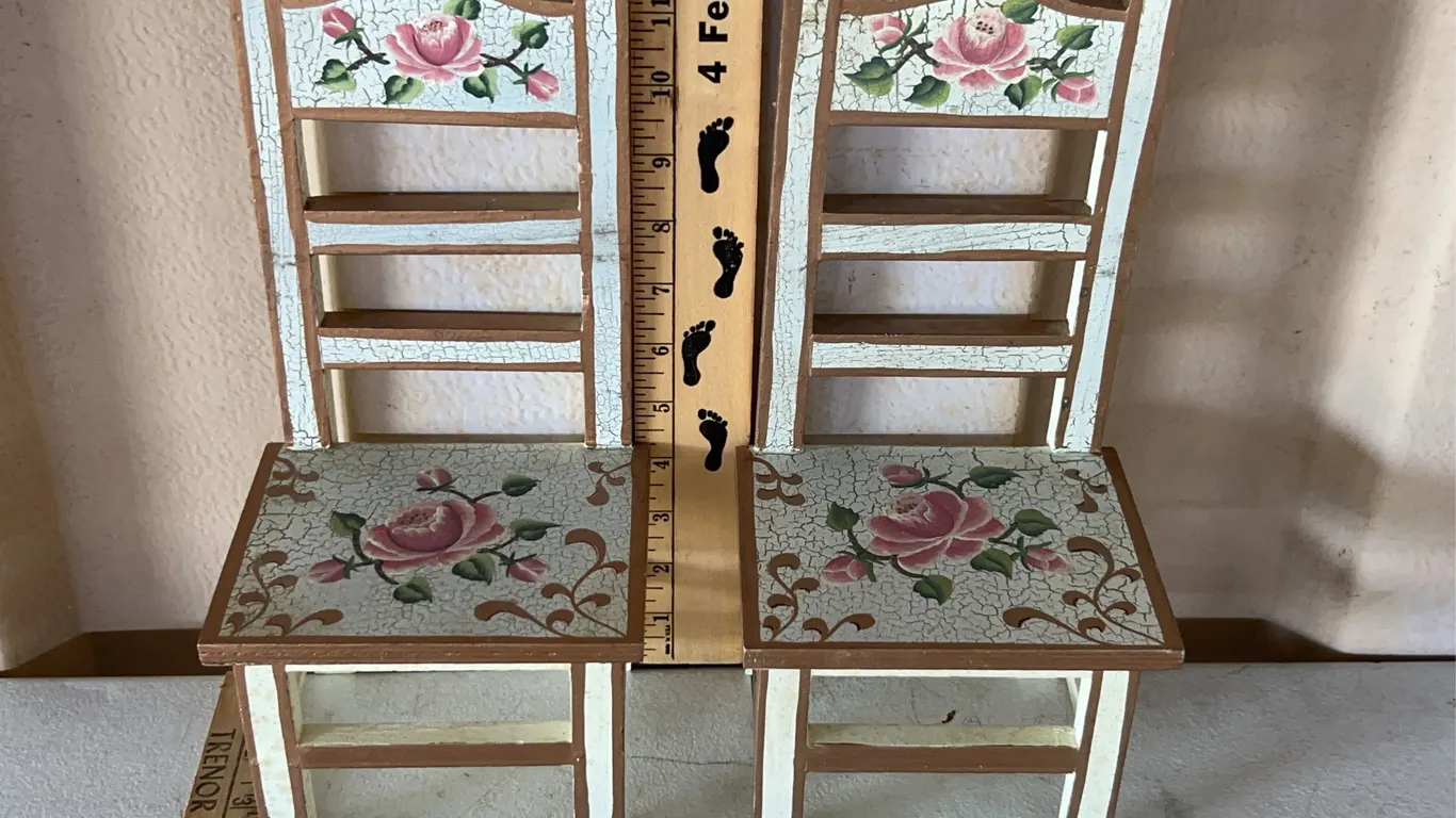 2 Formalities By Baum Bros. Decor Doll Chairs 11.75" Tall