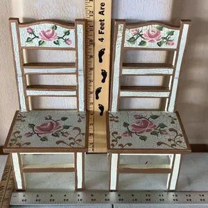 2 Formalities By Baum Bros. Decor Doll Chairs 11.75" Tall