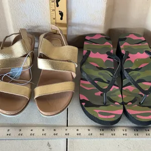 2 New Pair Shoes/Sandals Size 8.5 & 10/11