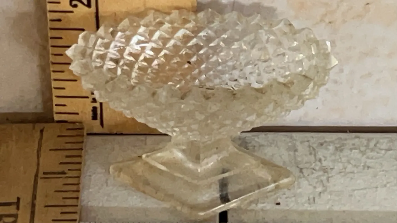 Vintage English Hobnail Salt Cellar, Believe To Be Westmoreland