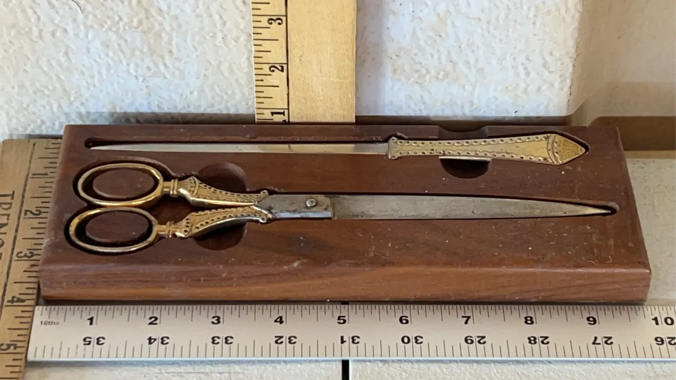 Vintage Valley Forge U.S.A. Scissor & Letter Opener Set