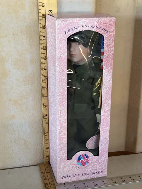 Military Porcelain Doll