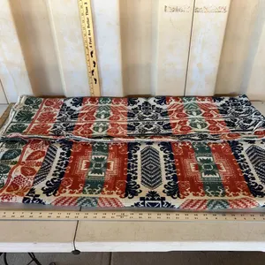 Vintage/Antique Jacquard Style Coverlet Blanket, 80"X70" Worn Edges