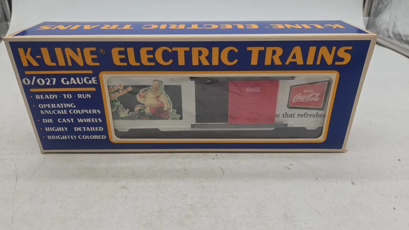 Vintage k line Coca-Cola historical Christmas edition boxcar new inbox