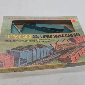 Vintage Tyco remote controlled unloading car set in original box