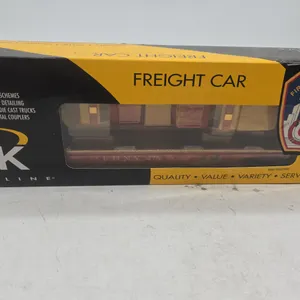 Vintage k line brand New York City fire department flat car with tow truck and suv new in box