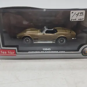 Vintage sunstar 1969 Chevrolet Corvette convertible diecast car new in box