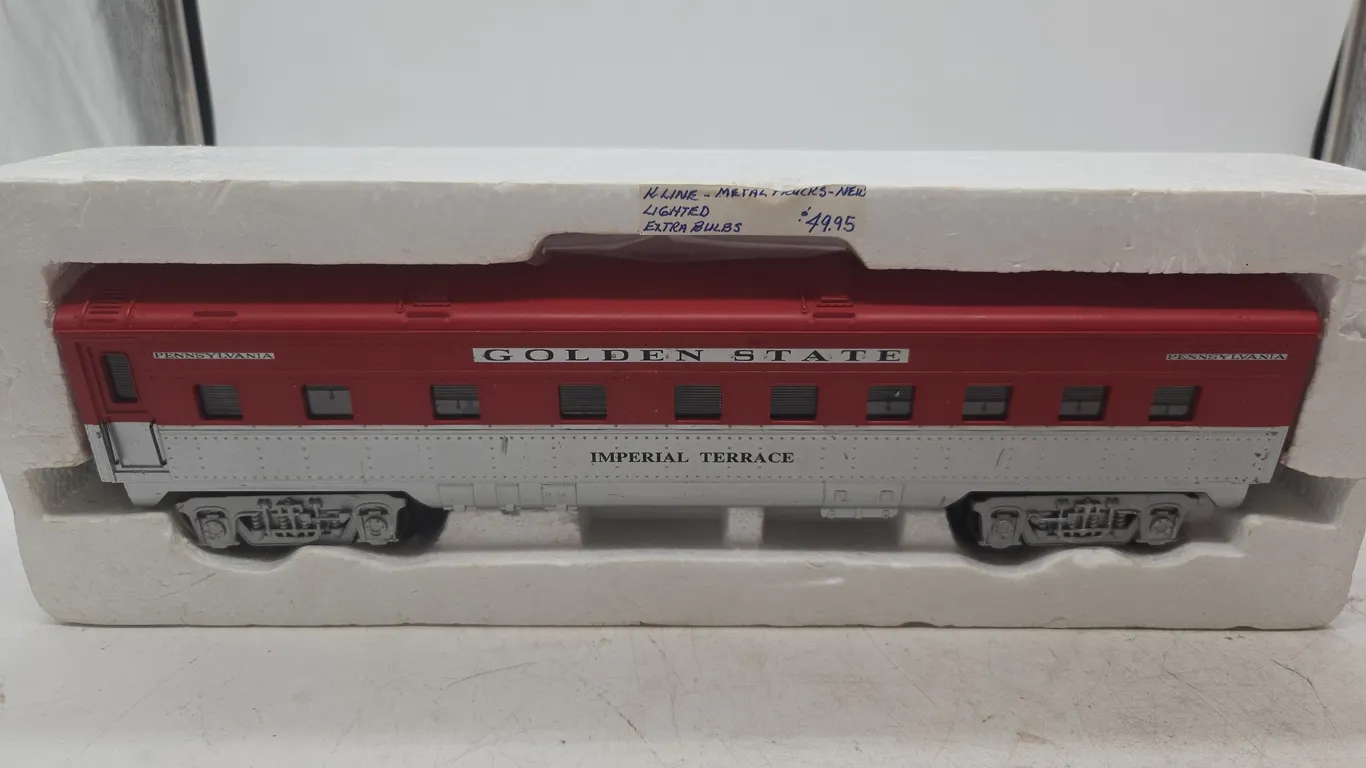 Vintage k line Golden State imperial terrace passenger car new no box