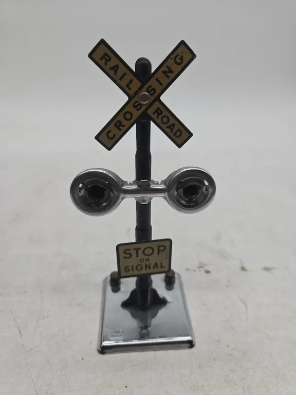 Vintage marxs brand railroad crossing signal
