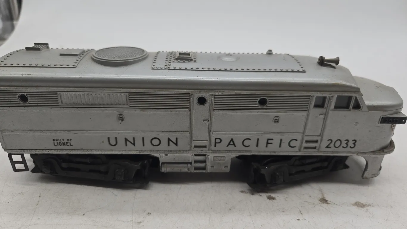 Vintage Lionel Union Pacific number 2033 diesel locomotive dummy car