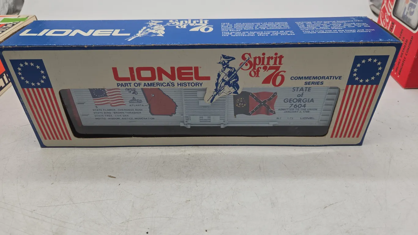 Vintage Lionel Spirit of 76 commemorative series state of Georgia boxcar new inbox