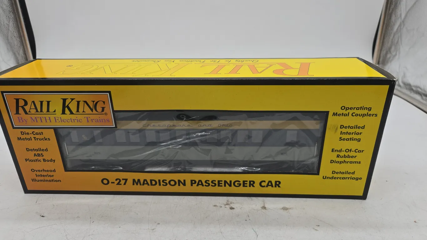 Vintage rail King Chesapeake and Ohio Madison coach car new inbox
