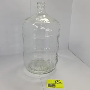 20"H/5gal. Crisa glass bottle