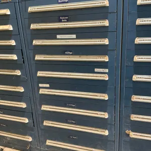 STANLEY VIDMAR 9 DRAWER CABINET WITH PIPE FITTINGS