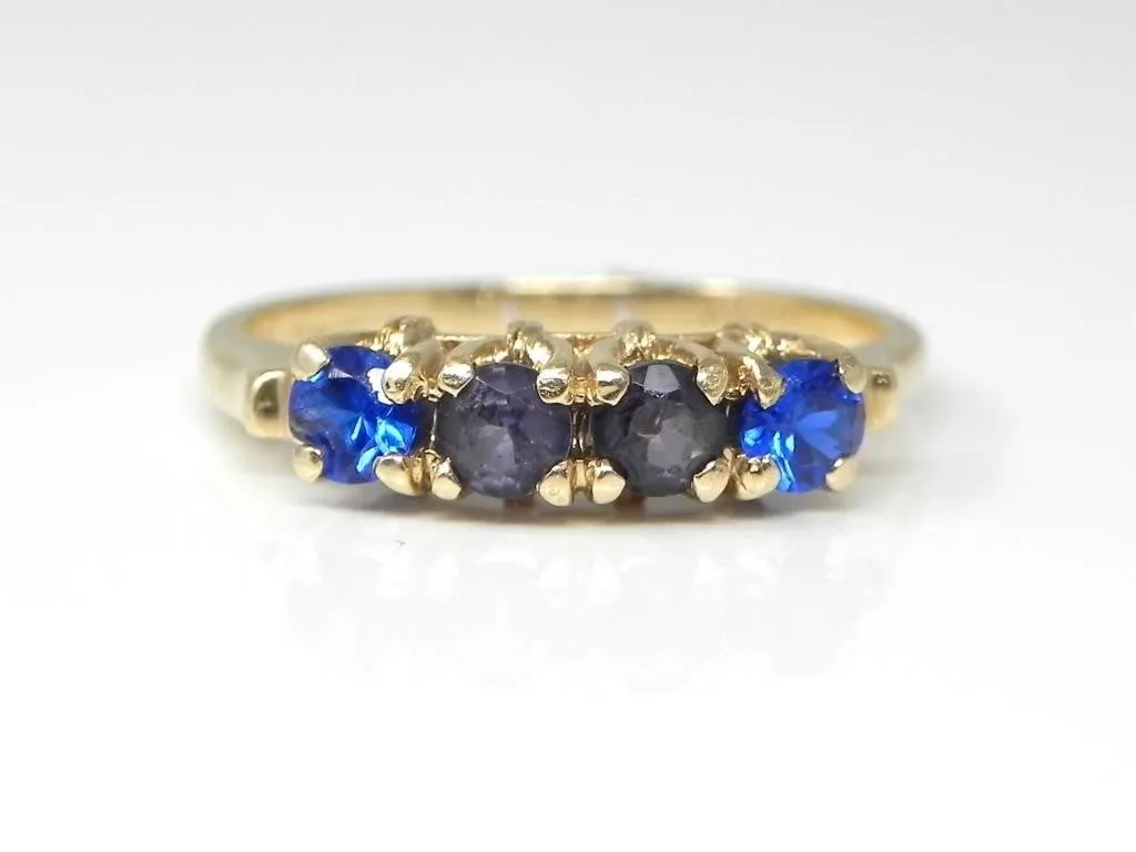 10KT GOLD & IMITATION STONES RING 1.97g $1200