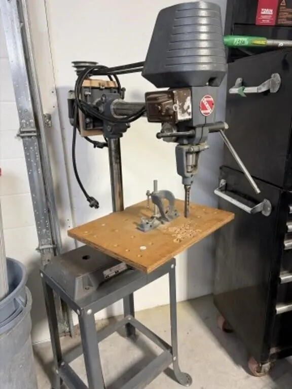 Beaver Radial Drill Press On Metal Stand, 61 " T