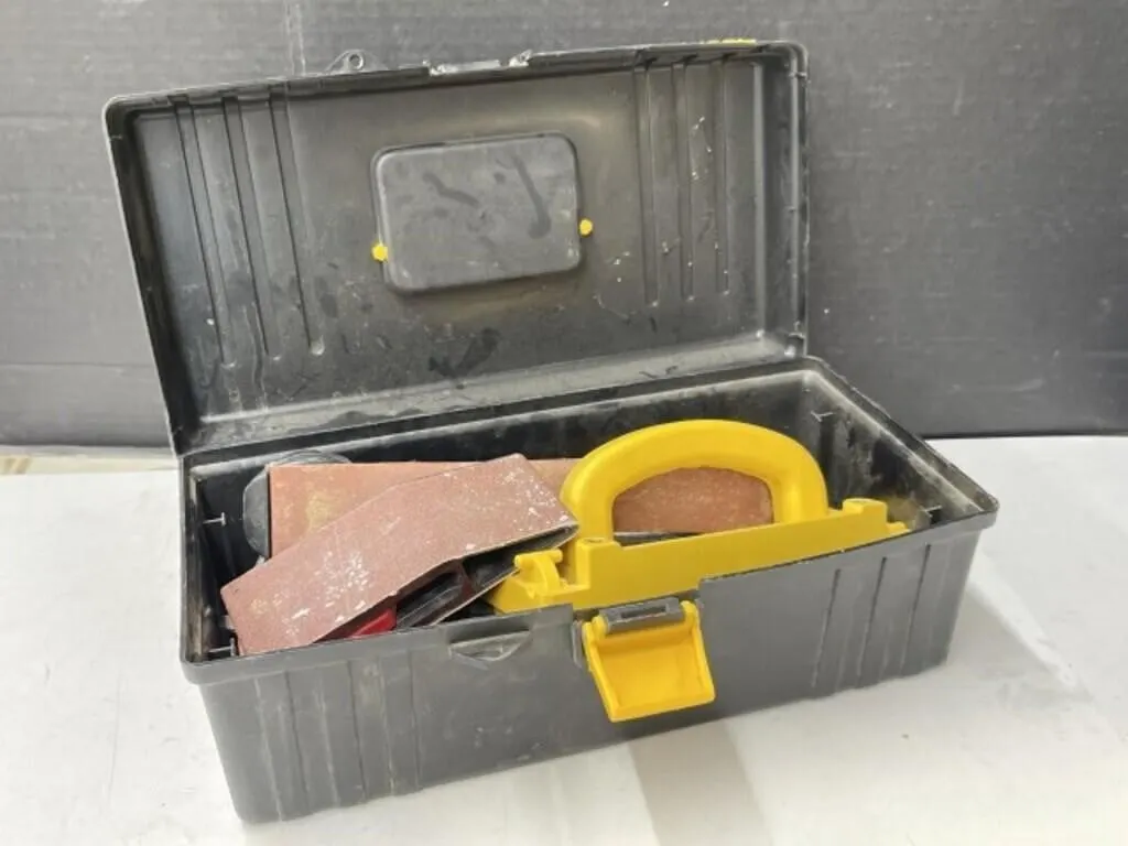 Toolbox & Contents - Nail Pullers, Sanding