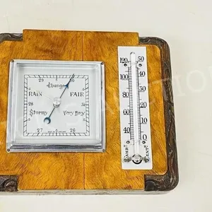 old English desk top barometer / thermometer
