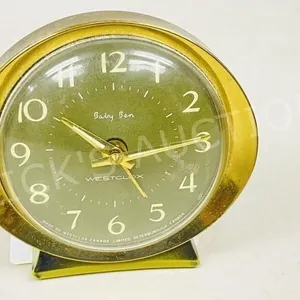3" h , green face Big Ben alarm clock