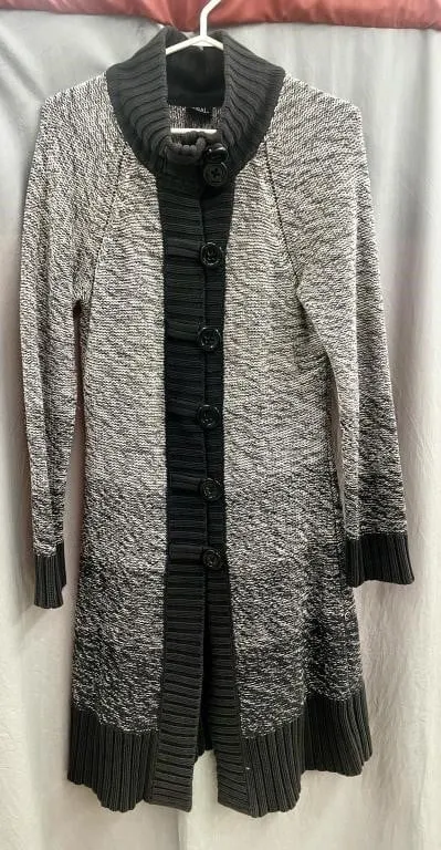 Tribal brand long-line knit cardigan coat.