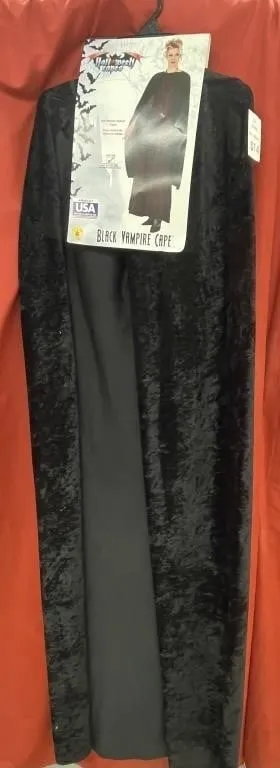 For Halloween. 45-inch black vampire cape.