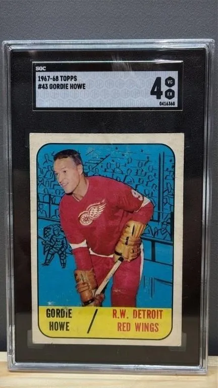 Grade 4 SGC TOPPS 1967-68 Geordie Howe Hockey