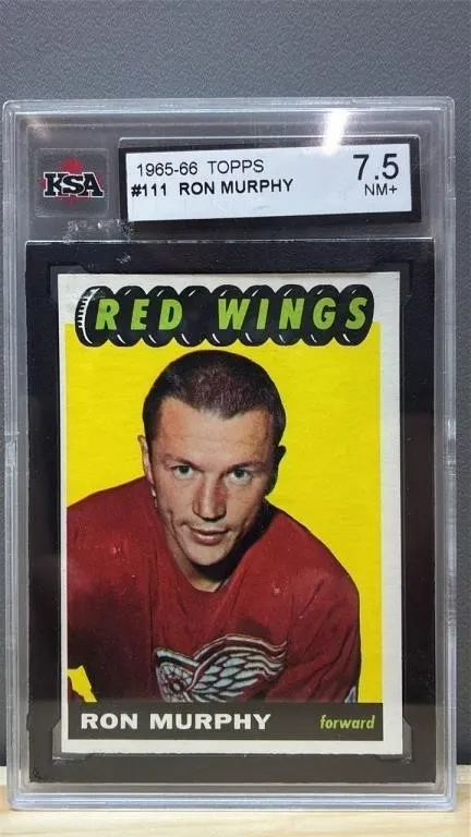 Grade 7.5 KSA 1965-66 TOPPS Ron Murphy Hockey