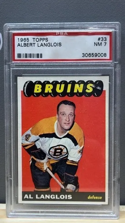 Grade 7 PSA TOPPS 1965 Albert Langlois Hockey