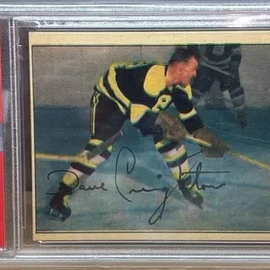 Grade 4 PSA Parkhurst 1954 Dave Creighton Hockey