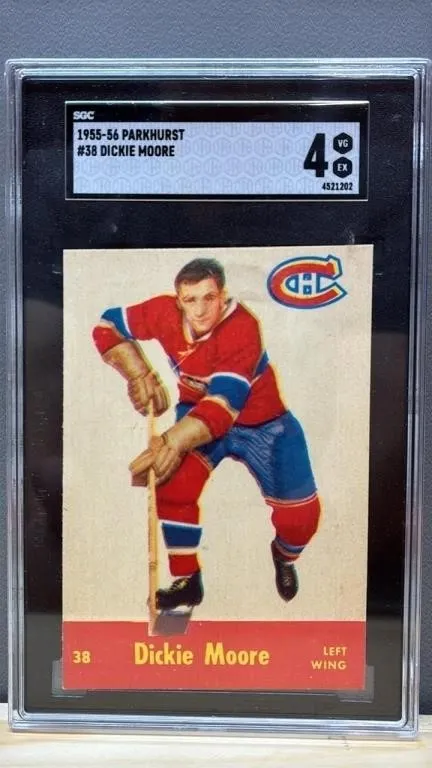 Grade 4 SGC Parkhurst 1955-56 Dickie Moore Hockey
