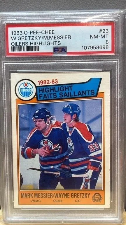 Grade 8 PSA OPC 1983 Gretzky/Messier Highlights