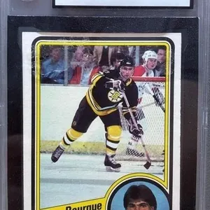 Grade 7 KSA OPC 1984-85 Ray Bourque Hockey Card.