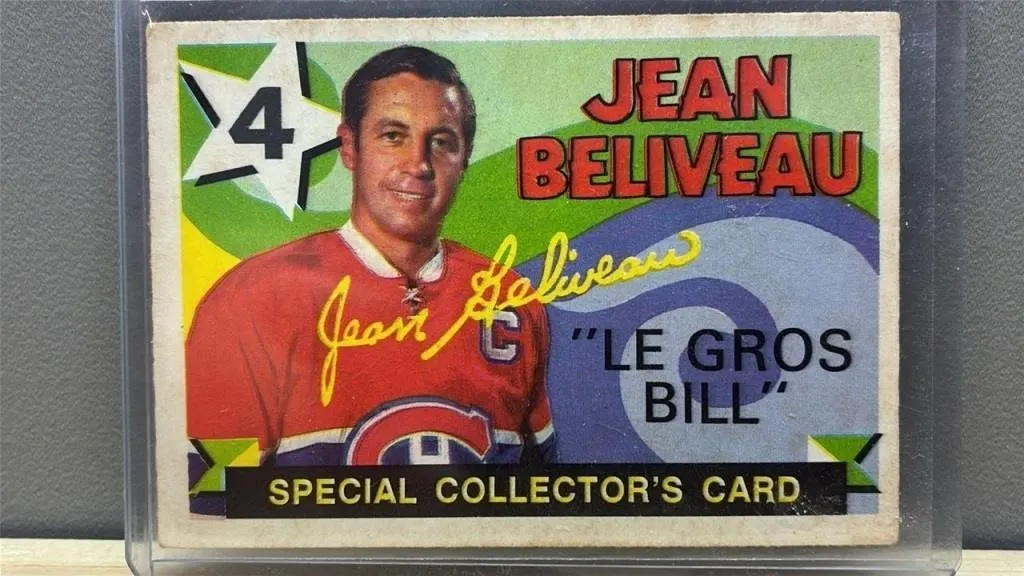 1971-72 OPC Jean B�liveau Hockey Card. *SC