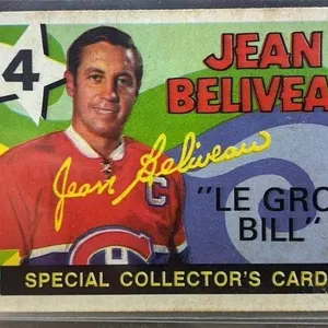 1971-72 OPC Jean B�liveau Hockey Card. *SC