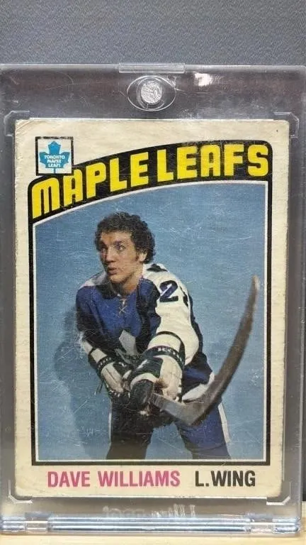 1976 OPC Dave Williams Hockey Card. *SC