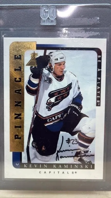1997 Pinnacle Kevin Kaminski Hockey Card. *SC