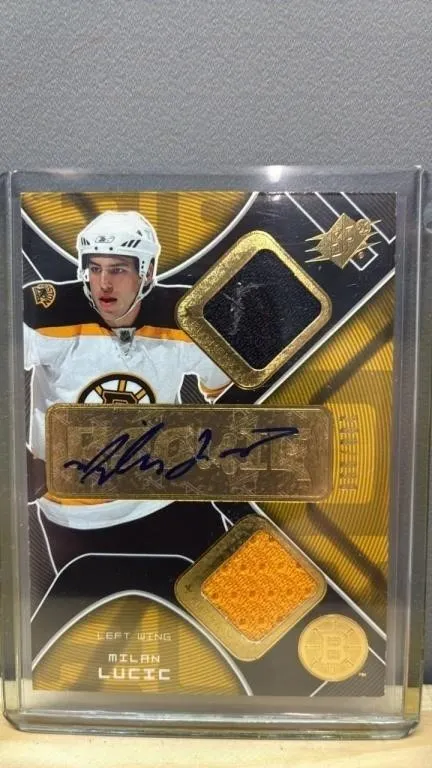 2007 UD Milan Lucic Signatuure/Jersey Hockey