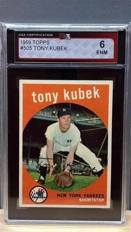 Grade 6 KSA TOPPS 1959 Tony Kubek Baseball Card.