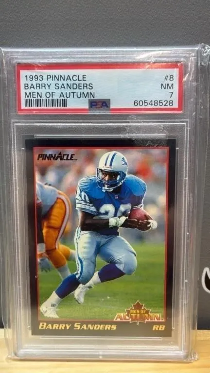 Grade 7 PSA Pinnacle 1993 Barry Sanders Football